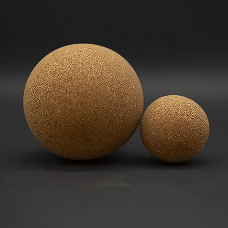 Muscular Relaxation Massage Cork Yoga Ball Eco-Friendly 100% Cork Yoga Massage Ball for Fitness Exercising