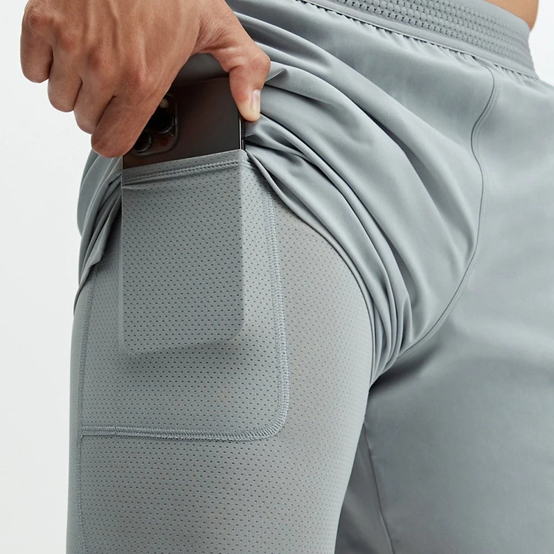 4-Way Stretch Anti-Stink Lightweight Breathable Lined Exercise Performance Running Sports Shorts