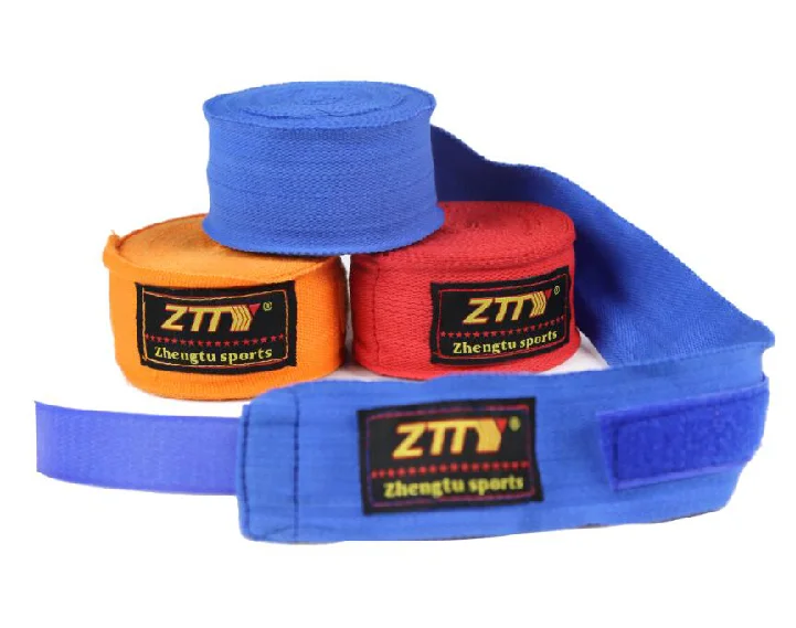Custom Logo Printing  Professional Cotton Wrist Elastic Quick HandWraps Wrist Wraps Bandage Boxing Hand Wraps