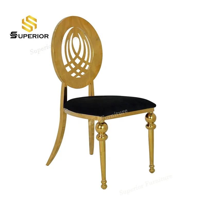 Hot sale cheap stacking stainless steel king throne chair rental