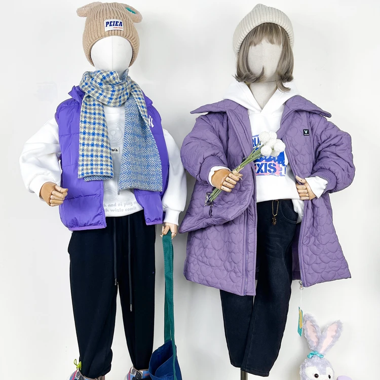 Wholesale Kids Toddler Clothes Set Fashion Hoodie Vest High Quality Winter Clothing Suit Clothes for Children