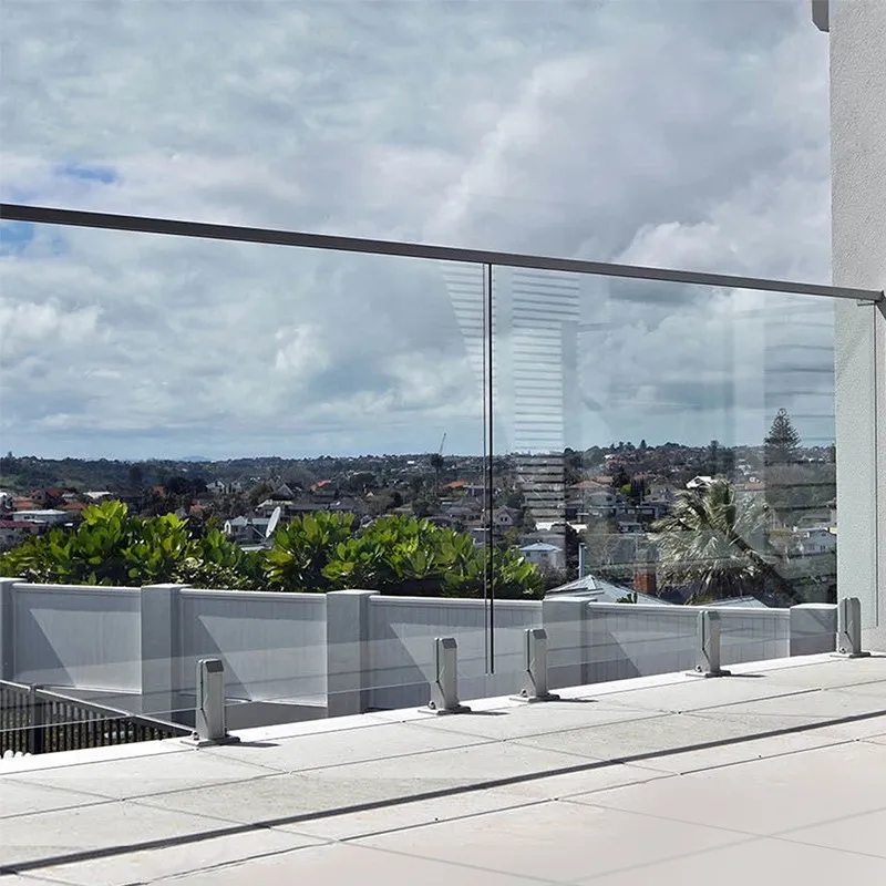 CBMmart Best Sale Modern Design Balcony Glass Railing Aluminium Handrail Balustrade for Stairs
