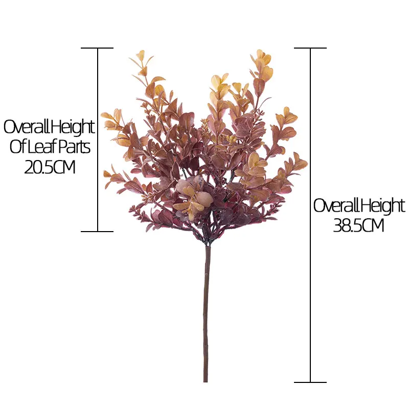 CL11003 Artificial Eucalyptus Leaves Spray Greenery Stems for Home Wedding Floral Arrangement