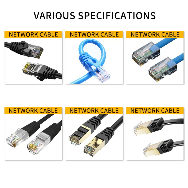 Factory Cat5e Cat6 Cable Utp Ftp Sftp Network Cat5 Patch Cord Ethernet Cable Rj45 Connector Lan Cable