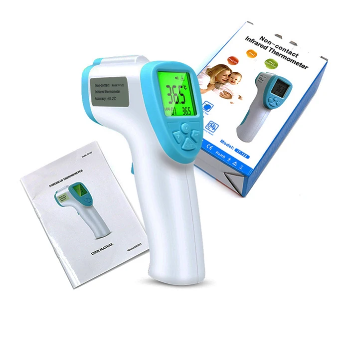 ISO Factory Medical Forehead Digital Thermometer Gun Infrared Thermometer Non-Contact Body Thermometer