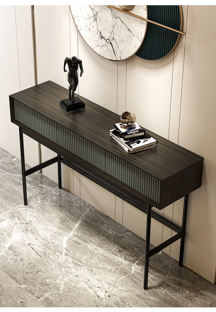 New Arrival Modern Style Home Furniture Metal Marble Hallway Entrance Table Console Cabinet Hall Entry Luxury Console Table