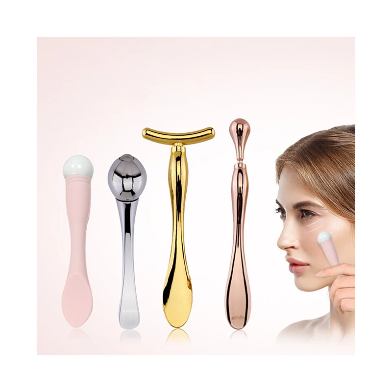 Wholesale Free customized logo Cosmetic Use PP Plastic Spoon Plastic Cosmetic Spatula Facial Cream Mini spatula