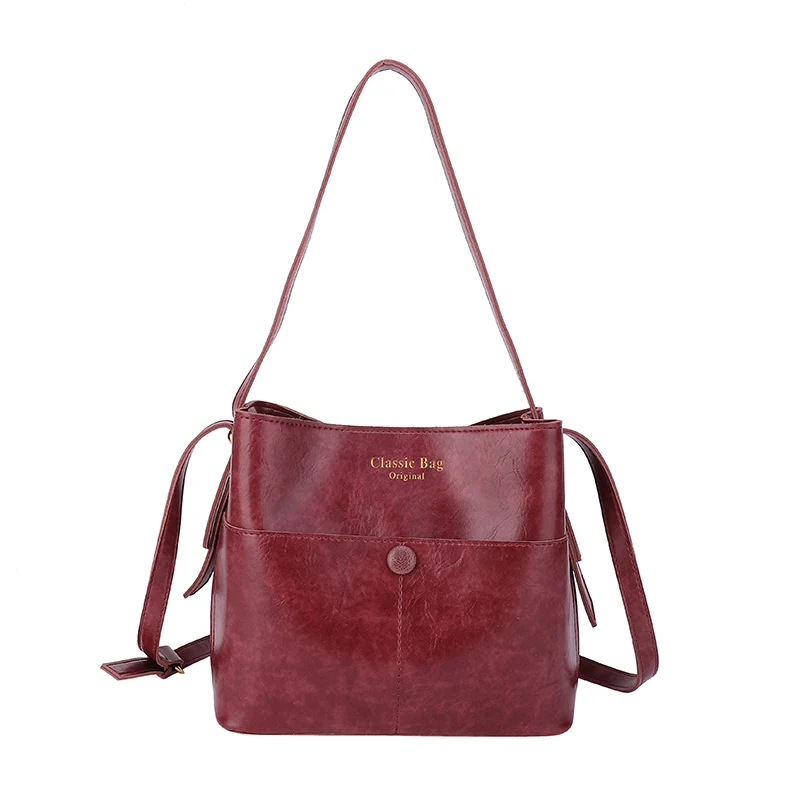 Factory wholesale handbags for women luxury bucket bag retro single shoulder diagonal tote bag designer handbags famous brands