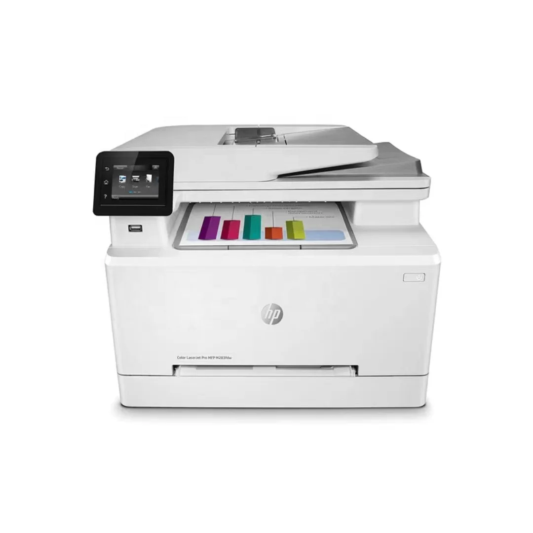 Новый цветной лазерный принтер A4 для HP M283fdn 3 в 1 Многофункциональный Decktop