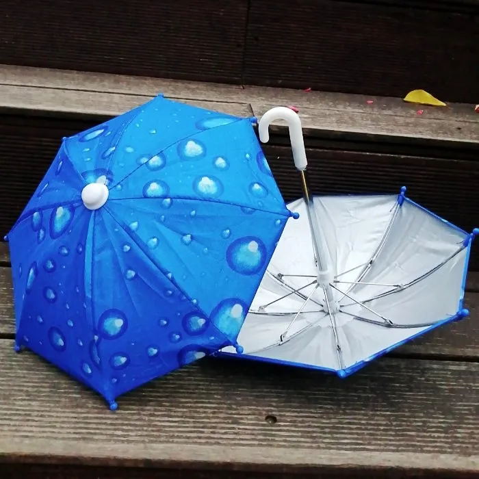 Outdoor bike toy umbrella art deco polyester fabric mobile phone sunblock