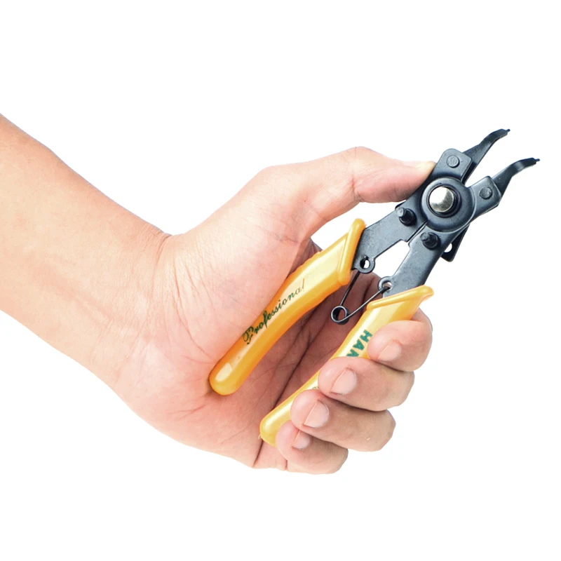 
Hot Sale HANS.w Industrial Quality 4 in 1 Snap Ring Pliers Set for Removal of Retaining Clip Circlip Snap Rings Wrist Pin Clips 