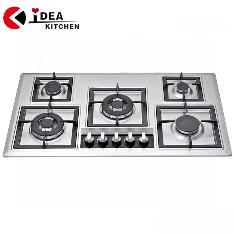 Hot Sale Kitchen Appliance  Gas Hob Built In Gas Stove 5   Burner Gas Cooker