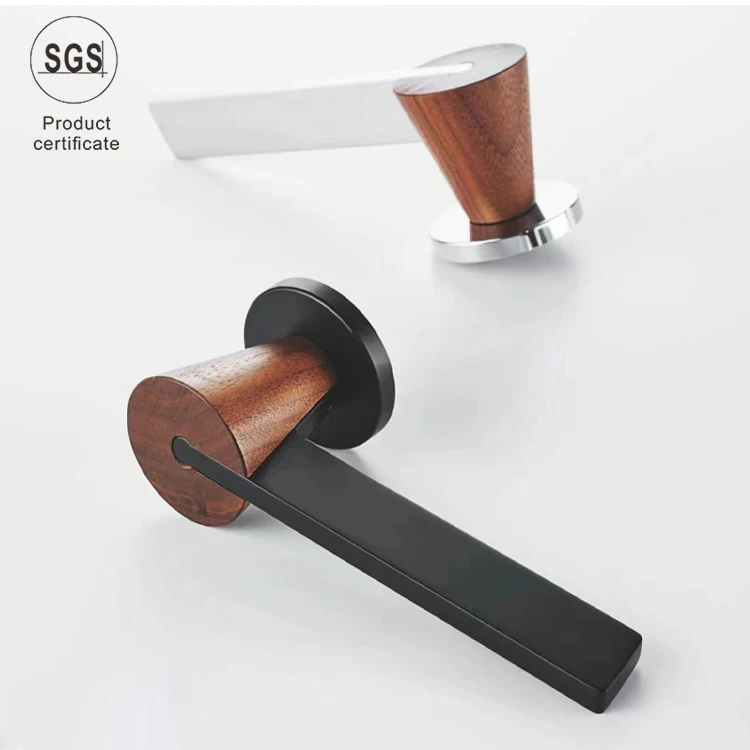 2024 New design Zinc Alloy Wooden Door Handle Luxury Lever for Wooden Windows Door Hotel Apartment Room