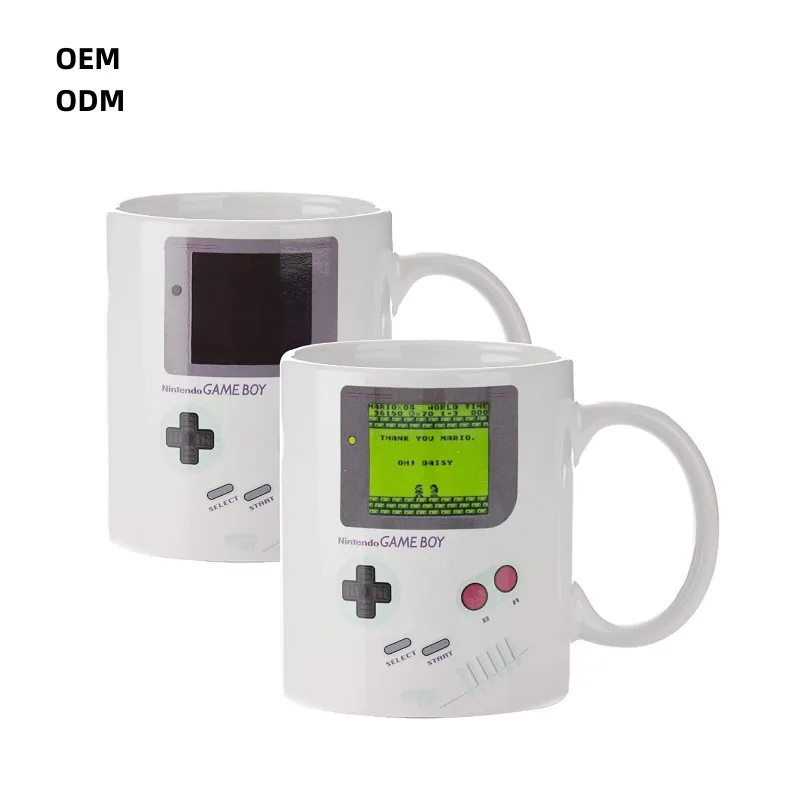 Sublimation Cup 10 Oz Color Changing Gameboy Heat Changing Coffee Mug Printable Pastel Ceramic Mug