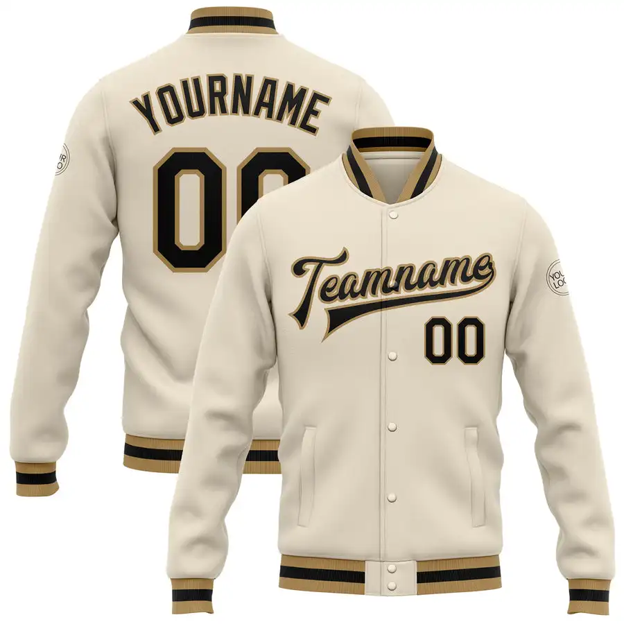 Custom Name And Number Varsity Jacket Baseball Letterman Clothes Manufacture Button Mens Winter Jackets