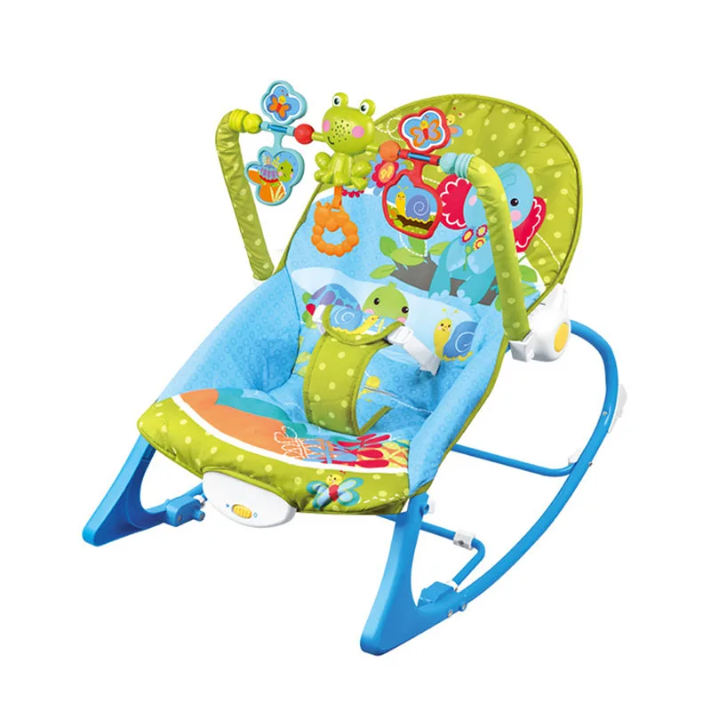 2021 New Wholesale 2 In 1 Adjustable Safety Feeding Swing Multi-function Baby Bouncer Rocking Chair