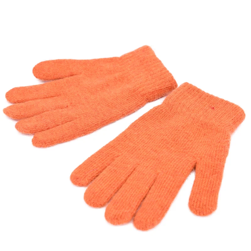 New Design Knitted Winter Finger Gloves Cashmere Knitted Hand Gloves Wholesale Women Glove Knitting