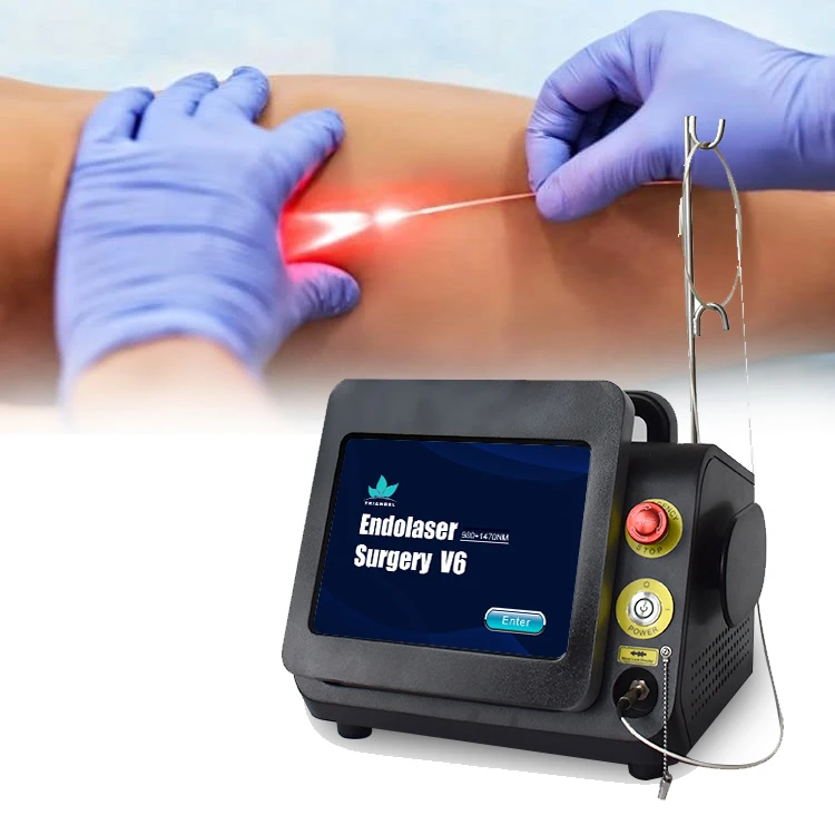 2024 Dual-Wavelength Operation 980nm & 1470nm Shaping Health Blood Vessels EVLT Varicose Veins Treatment doctor use device