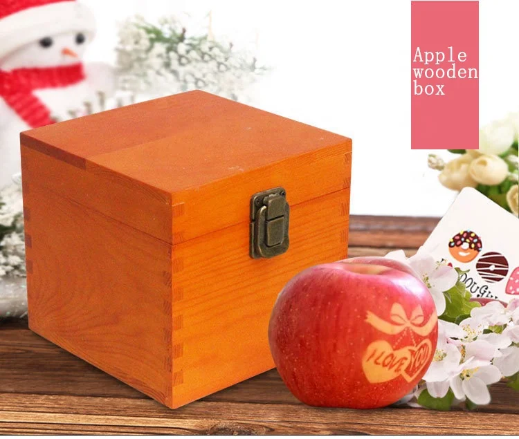 Decorative and custom cheap pine wooden packaging boxes with lid