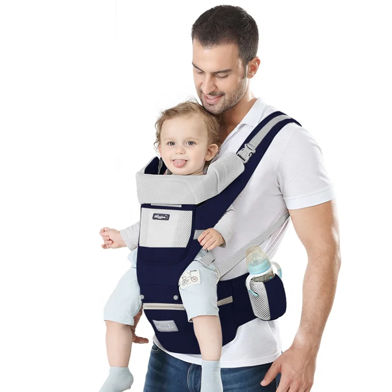 2024 Ergonomic Baby Carrier 6 in 1 OEM Wholesale Soft Infant Baby Carrier Walking Front and Backpack bag