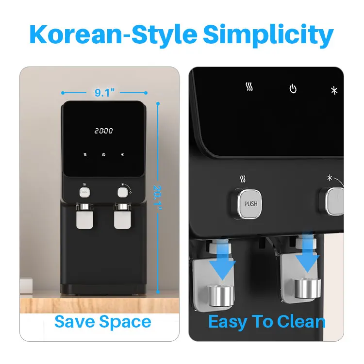 4 Stage Household Drinking Water Purified Reverse Osmosis Water Dispenser Desktop Hot Cold Water