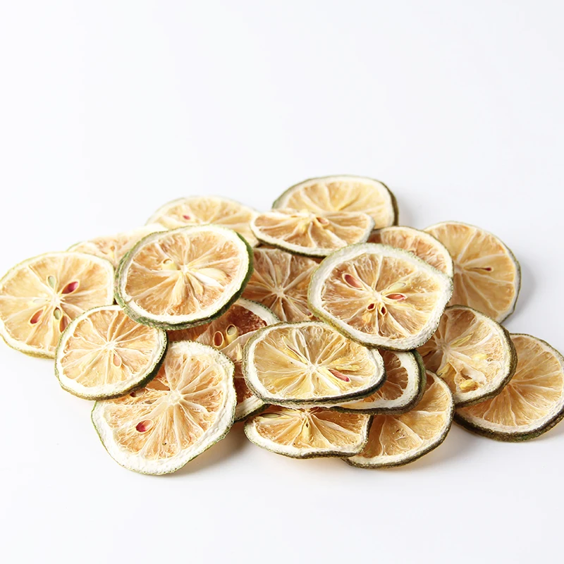 Высококачественные Натуральные Сушеные на воздухе ломтики Лайма лимон обезвоженный Лайм фруктовый чай сухофрукты