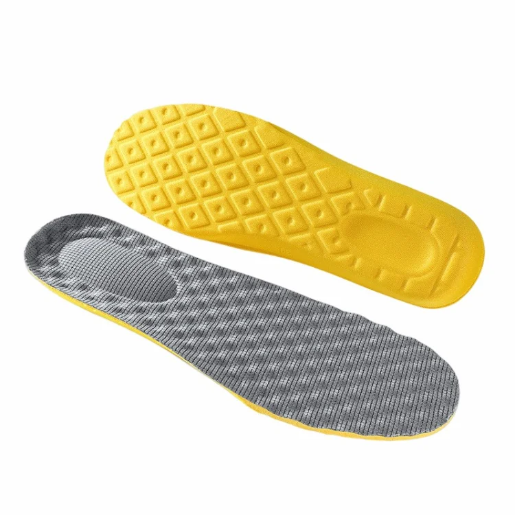 Wholesale Comfort Latex Sport Soft High Elasticity Shoes Pu Elastic Breathable Pad Anti Vibrate Insole