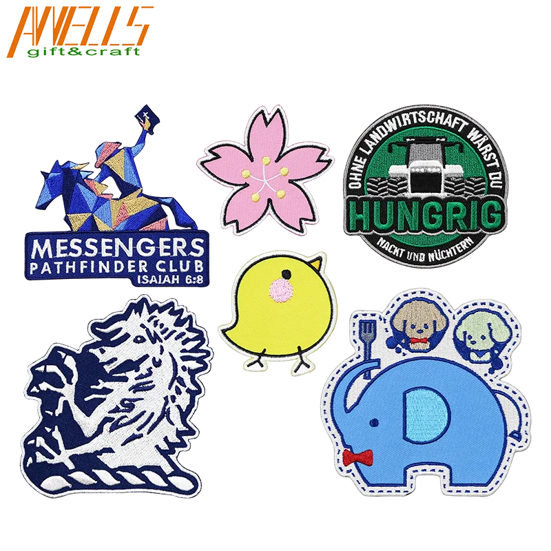 Large Custom Personalised Alphabet 3D Cool  Back  Blank Black Rocker Embroidered Badges Patches For Embroidery Wholesale