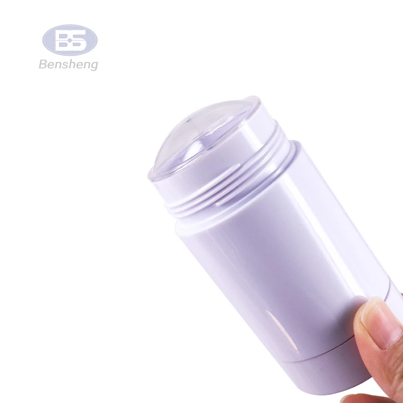 50g push up deodorant stick oval plastic twist up deodorant container flat gel stick deodorant bottles