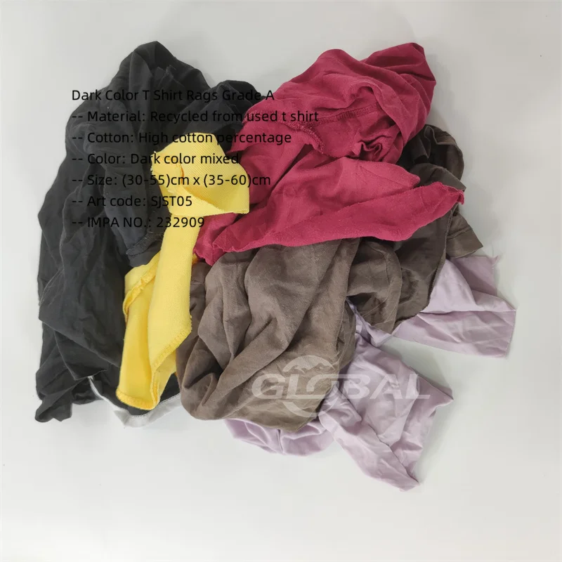 Water & Oil Absorbency Oil Absorption Sterilized Bulk Rags Cotton RagsTextile Waste With Best Cotton Rags