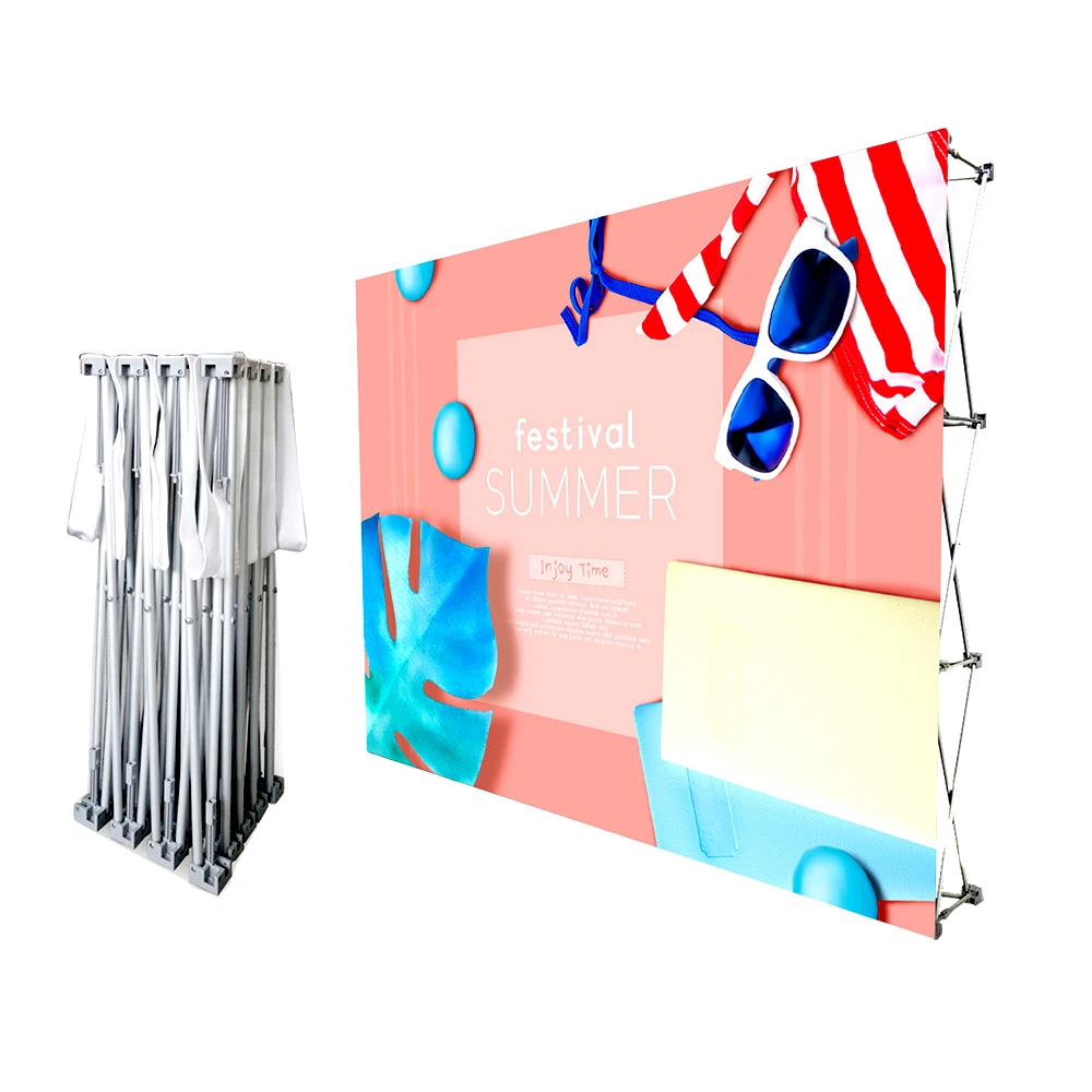 Алюминиевые рекламные баннеры оборудование для выставок выдвижные стеновые Розничные дисплеи