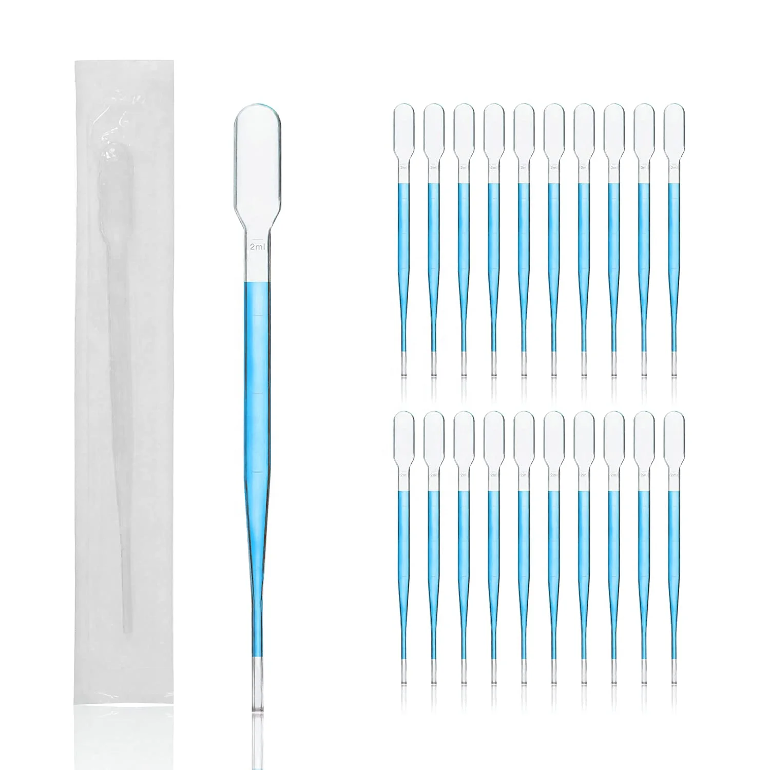 Laboratory Individually Pack Sterile Disposable 2ml Liquid Plastic Transfer Pipettes