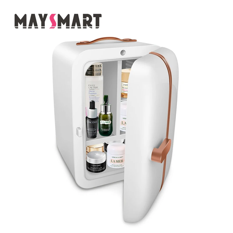 Portable small single door mini skin care cosmetic refrigerator freezer