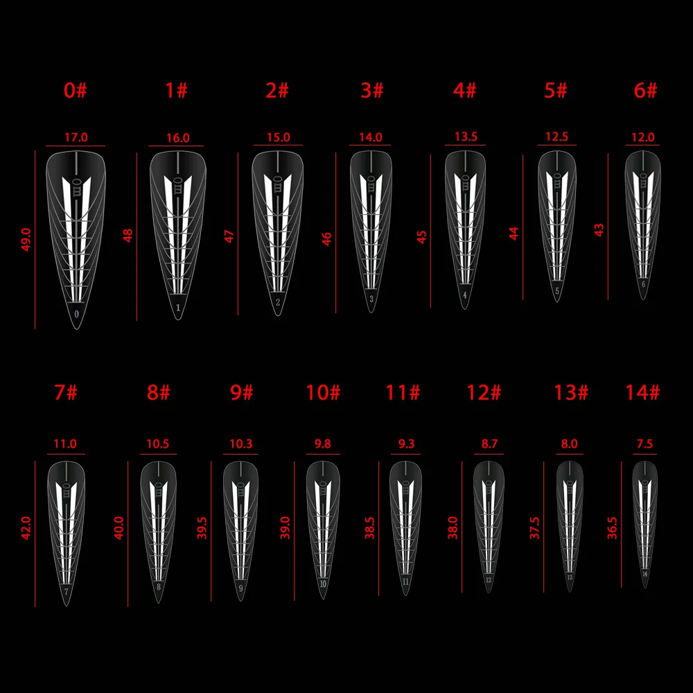 BQAN Cheap Manicure Tool Accessories Set Acrylic Nails Tips Coffin Building Extension Nail Models For Nail Beauty