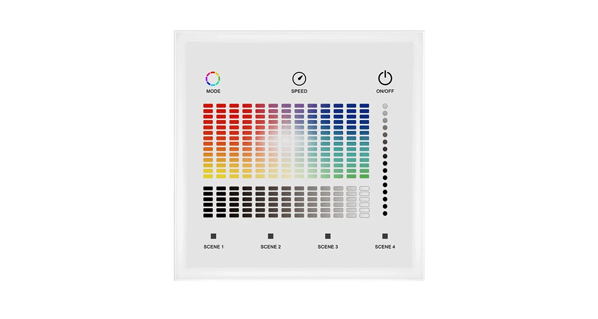 Светодиодный контроллер 24 В 1 зона DALI главный Поддержка DT6 DT8 затемнение настенная стеклянная сенсорная панель
