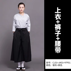 New Japanese restaurant waitresses work clothes men and women hefeng sushi restaurant seven-quarter sleeve summer