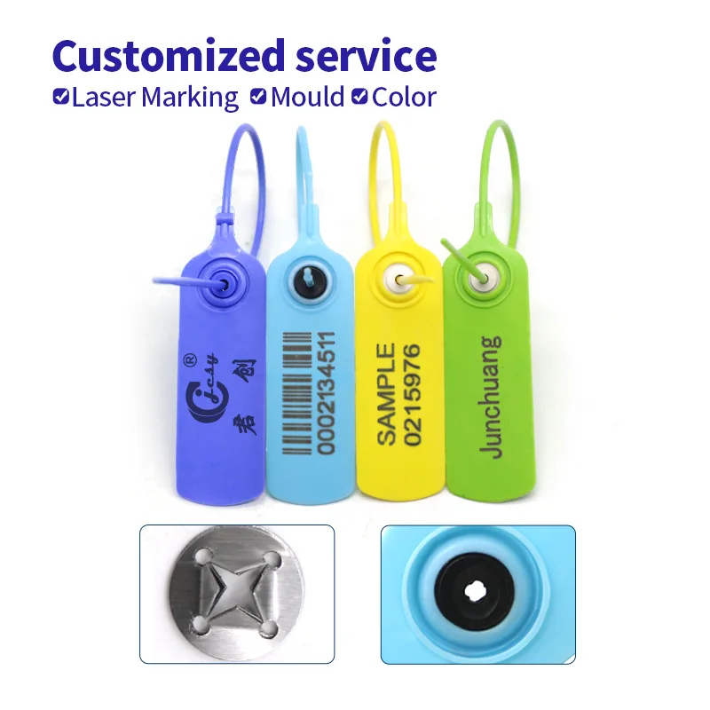 JCPS005 Container Disposable Plastic Seal Plastic Seal For Clothes Sneakers Plastic Tag