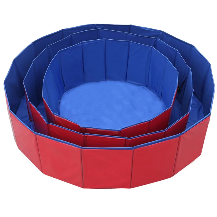 Summer Outdoor Pvc  Collapsible Bathtub Grooming Tub Dog Paddling Pool Durable Foldable Inflatable Pet Dog Swimming Pool