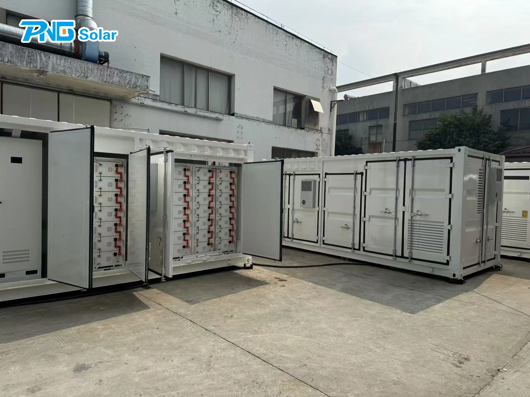PNG Container ESS 2 mwh 5 mwh lifepo4 lithium battery bess 1mwh 1 mw 5 mw 10 mw on Off grid Solar Energy System