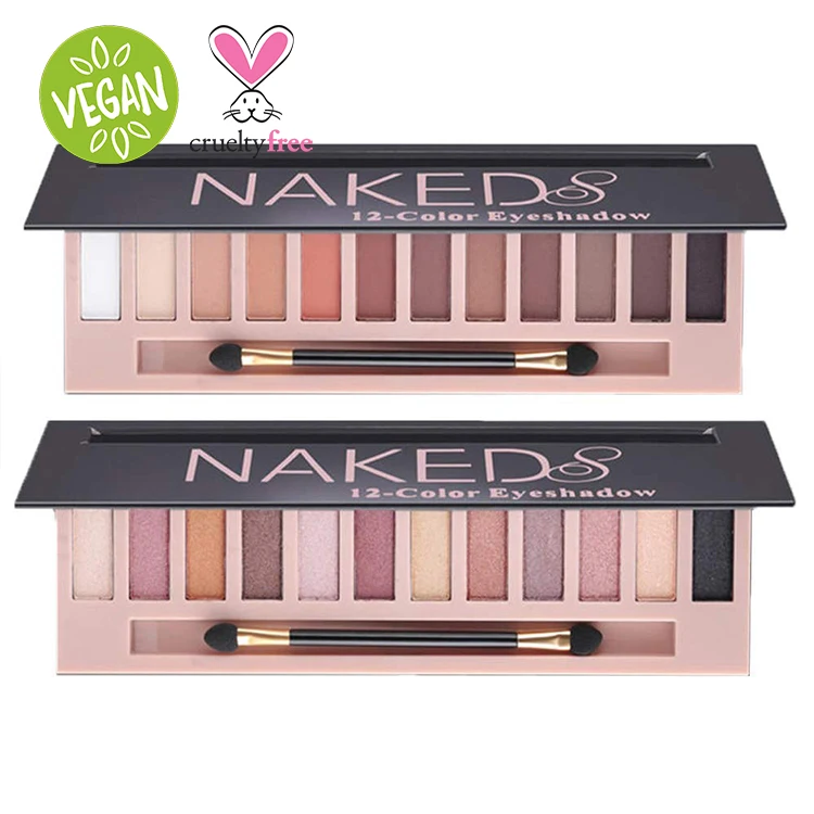 12 color girl nude eyeshadow palette customize with mirror custom eye shadow make up pallet pallet private label