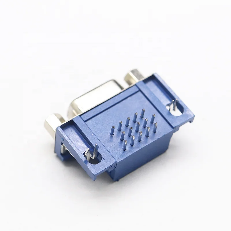 Cable Db37 female Solder Dsub Crimp Type Die Cast Backshells D-sub Hood Metal three Platoon right angle db 90 Degree Connector