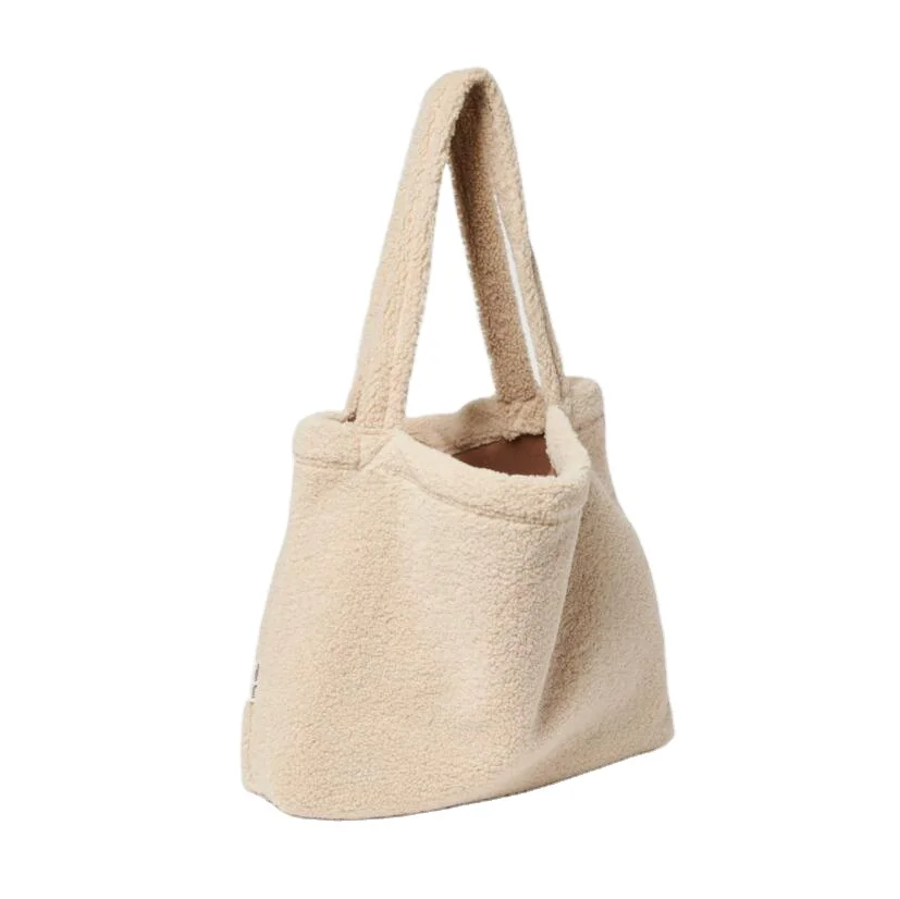 Women Teddy Tote Bag Large Shoulder Bag Top Handle Handbag