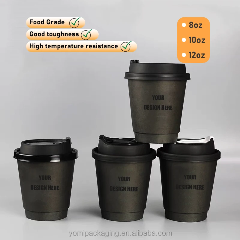 Индивидуальная печать Одноразовая чашка Togo Горячая Pla кофе 8Oz бумажные стаканчики с