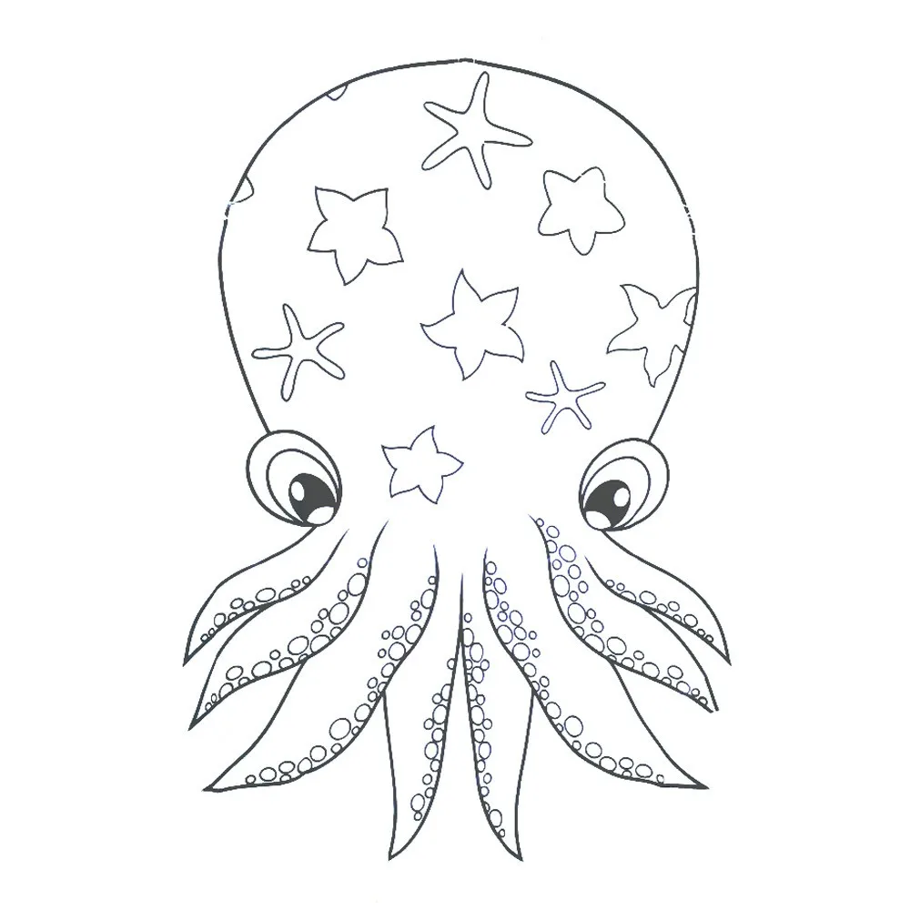 High quality octopus animal shape flying DIY drawing  kite for kids from the kite factory