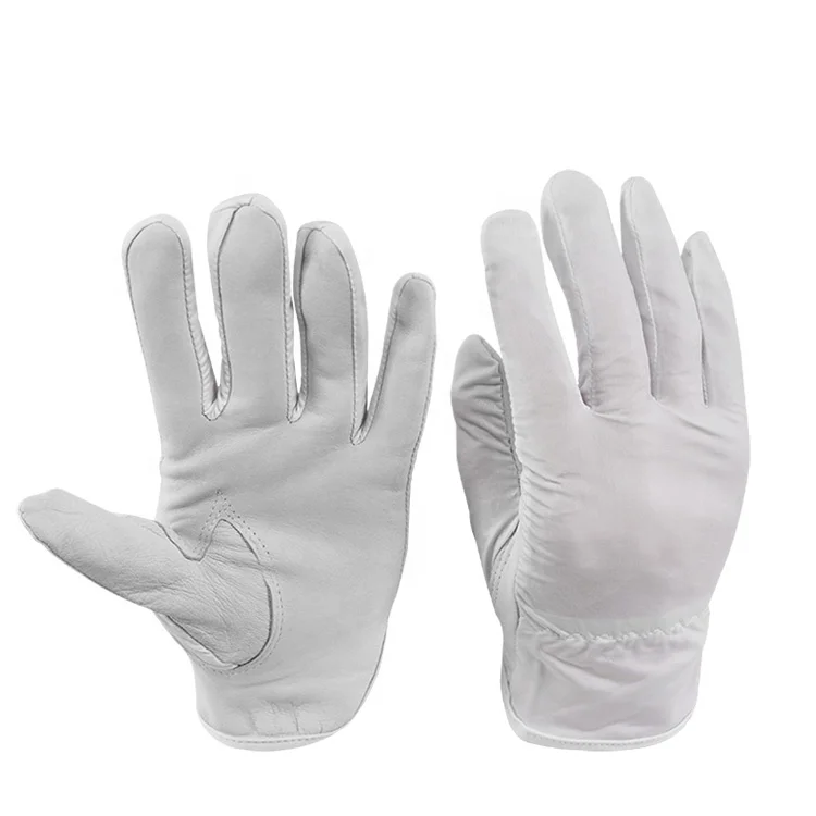 
Manufacturers sell top quality, comfortable, breathable white sheepskin driver gloves 