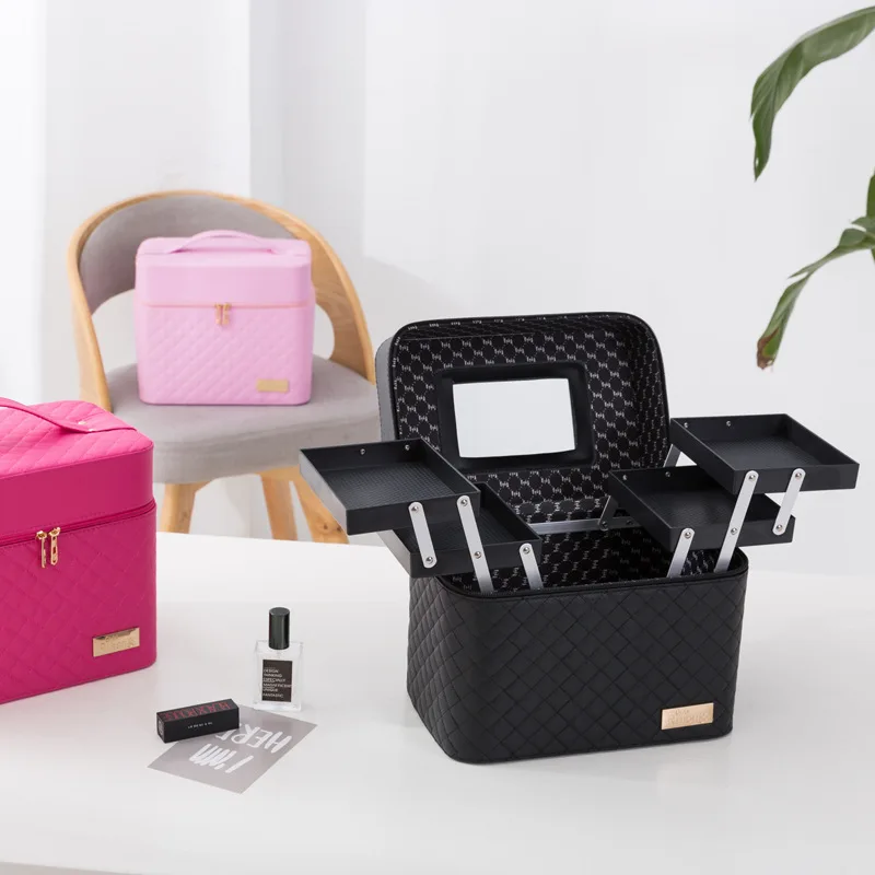 Ultra-large capacity Travel StorageCosm etic box Multi-Purpose Cosmetic Bag For makeup brush holder