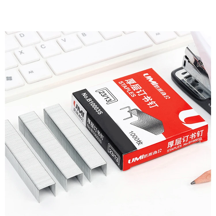 
UMI Stationery Hot Sale High Quality Popular Office Metal 23/13 Staples 