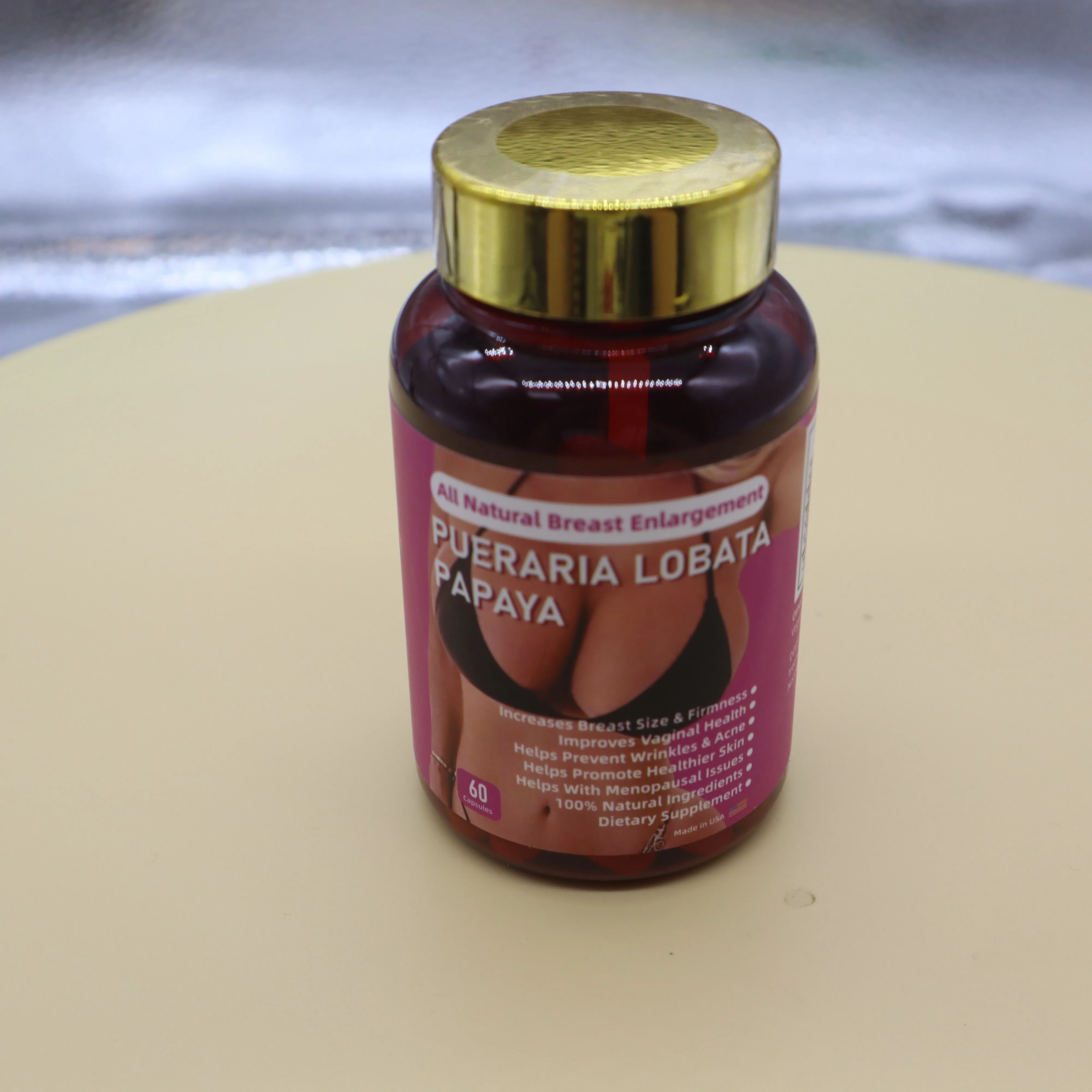 OEM Private Label Vegan Big Breast Enhancement Pills Supplement Organic Breast Enlargement Pueraria Mirifica Capsules