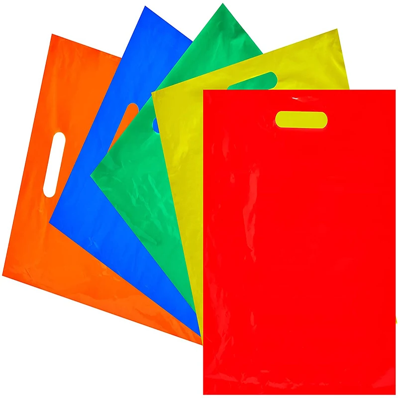 High Quality Die Cut Handles Merchandise Plastic Shopping Bags LDPE plastic bag gift bag
