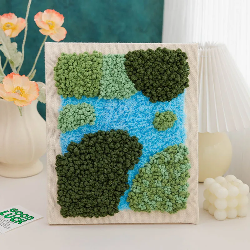 Material Kit Factory direct DIY Craft Punch Needles Kit with Tool Wall Decor